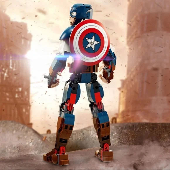 LEGO Captain America Construction Figure Buildable Marvel Action Figure NWT - Picture 4 of 9